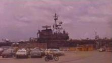 Midway at Pearl Harbor for repairs 1971