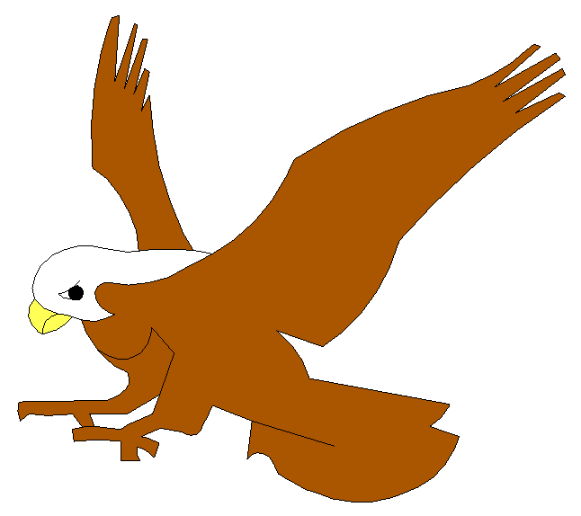 an eagle landing