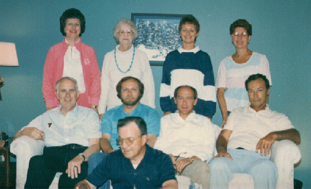 The Paige family poses at Plymouth, Minnesota, 1987