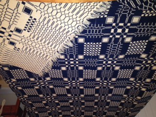 coverlet woven by James Duncan in 1815